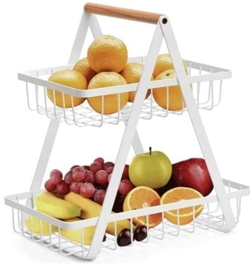 Изображение KOSZYK PITROWY NA OWOCE 2-POZIOMOWY BRUNBESTE BB-3999