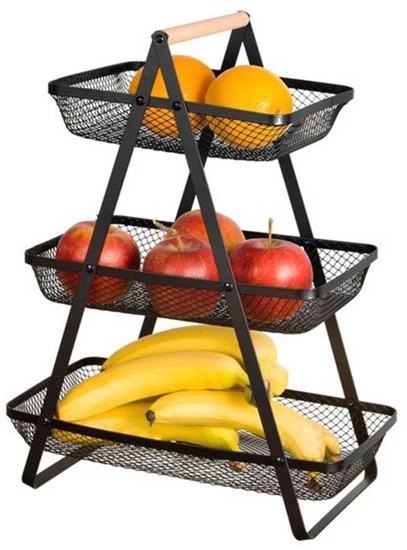 Изображение KOSZYK PITROWY NA OWOCE 3 POZIOMOWY PATERA BRUNBESTE BB-3434