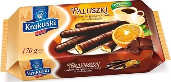 Picture of Krakuski Ciastka BAHLSEN KRAKUSKI paluszki z galaretk pomaracza w czek. 144g