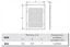 Picture of Kratka metalowa z siatk 165x230mm chrom WX2CHR