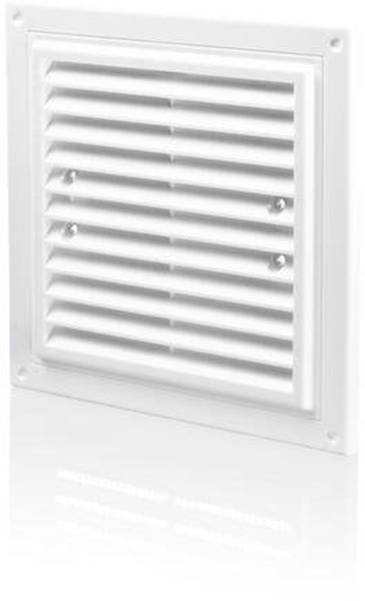 Picture of Kratka wentylacyjna MWR 175X175mm z siatk i uchwytami mocujcymi biaa MWR175X175
