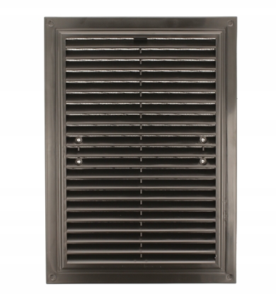 Attēls no Kratka wentylacyjna MWR 250X180mm z siatk i uchwytami mocujcymi szary MWR250X180GR