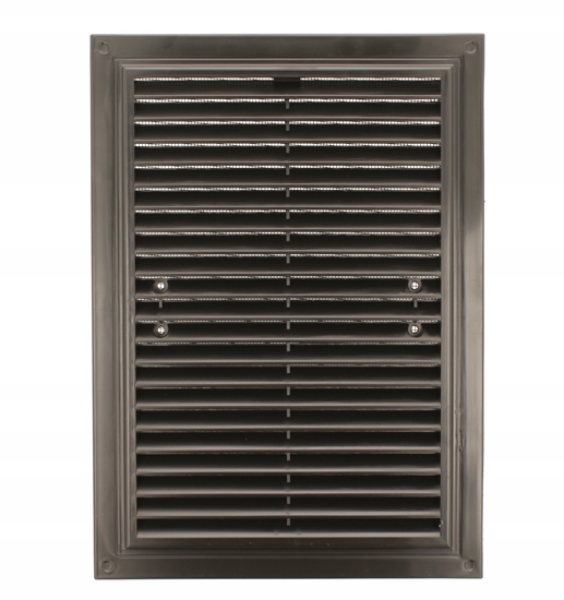Picture of Kratka wentylacyjna MWR 250X180mm z siatk i uchwytami mocujcymi szary MWR250X180GR