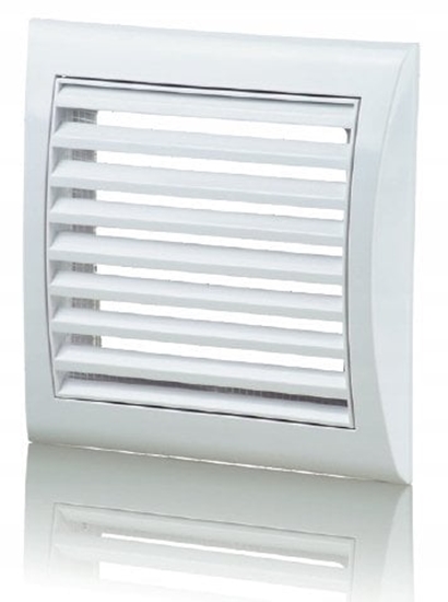Picture of Kratka wentylacyjna z siatk 154x150mm biaa MW103