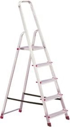Picture of Krause Corda Drabina wolnostojca jednostronna aluminiowa 5 stopniowa (000729)