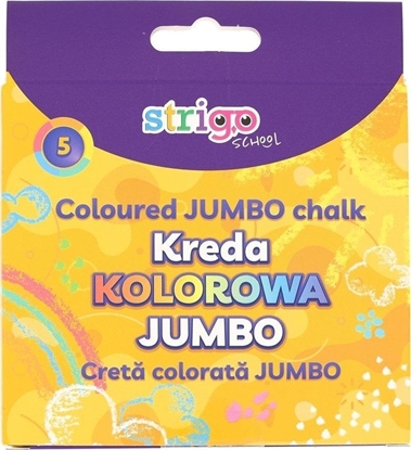 Изображение Kreda chodnikowa Jumbo 5 kolorów STRIGO
