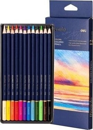 Picture of Kredki oówkowe Finenolo 12 kolorów DELI