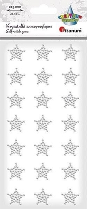 Изображение Krysztaki samoprzylepne gwiazdki 19x19mm 21szt