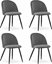 Picture of Krzeso BELLO - aksamit ciemnoszare / nogi czarne x 4