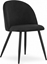 Изображение Krzeso BELLO - aksamit czarne / nogi czarne x 1