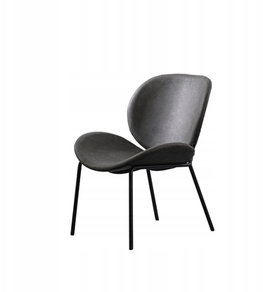 Picture of KRZESO FOTEL Z AKSAMITU WYGODNE METALOWE NOGI