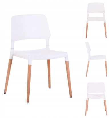 Attēls no Krzeso nowoczense TARCENTO biae + Drewniane Nogi