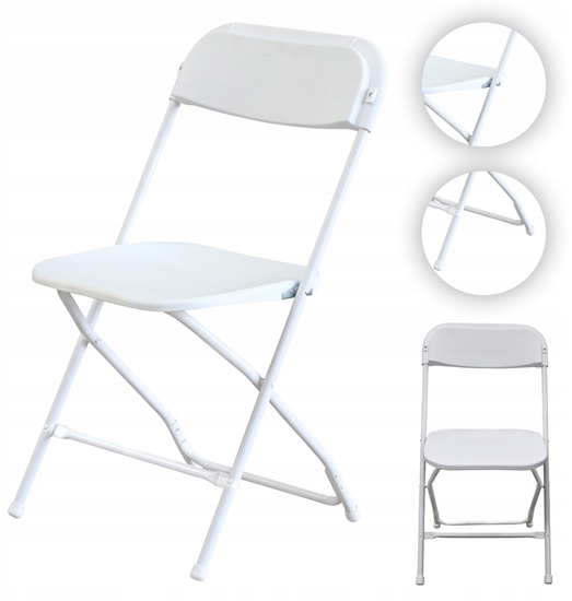 Изображение Krzeso Ogrodowe Cateringowe Skadane 44x50x80cm Krzeso Biurowe Bankietowe