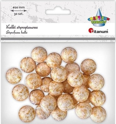 Picture of Kulki styropianowe 20mm 30szt zote