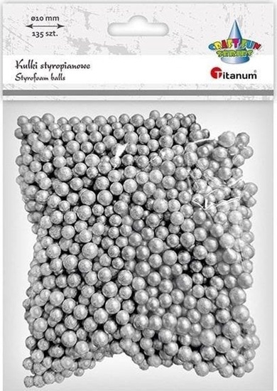 Picture of Kulki styropianowe 5/7mm 135szt srebrne