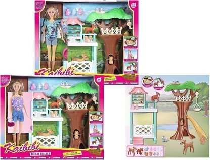 Attēls no Lalka weterynarz ze zwierztami 29cm