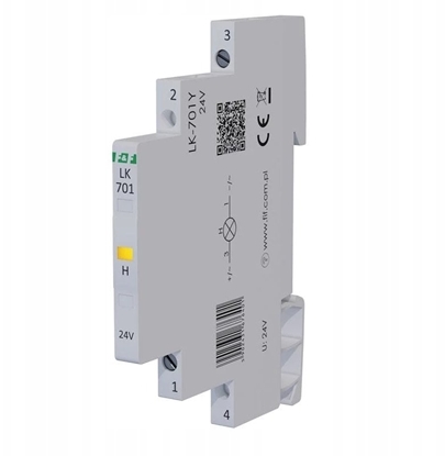 Изображение Lampka moduowa 1-fazowa óta 12-48V AC/ 12-60V DC 1/2 moduu LK-701Y-24