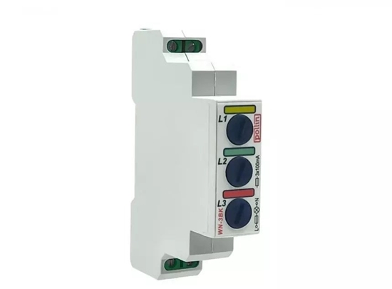 Изображение Pollin Lampka moduowa 3-fazowa óta/czerwona/zielona z bezpicznikiem 5x20mm 100mA 10-250V AC WN-3BK