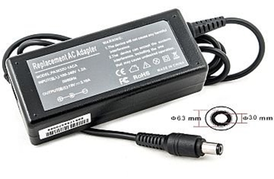 Picture of Laptop Charger TO60F6330 for Toshiba 19V / 3.16A / 60W