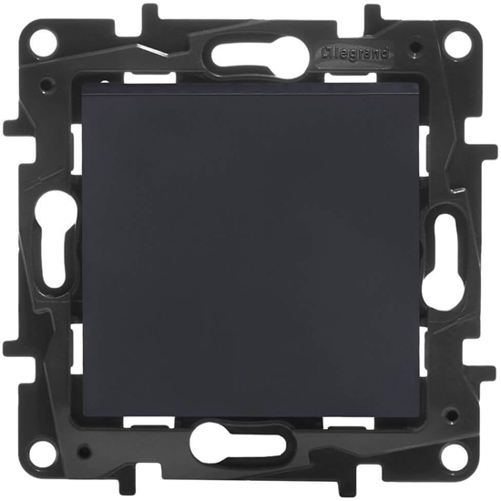 Изображение Legrand Niloe Step cznik jednobiegunowy 10A - czarny 863501B