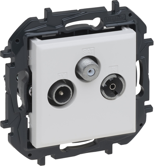 Изображение Legrand Niloe Step Gniazdo TV-R-SAT kocowe, 10 db - biay kolor 863179B