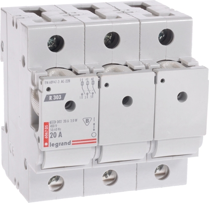 Attēls no Legrand Rozcznik bezpiecznikowy R 303 20A 3P - 606705