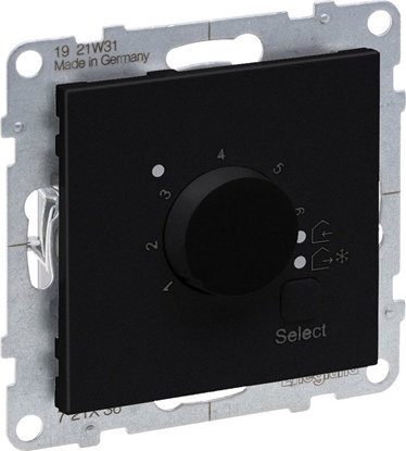 Attēls no Legrand SUNO - Termostat pokojowy - zakres temperatury: 5 C - 30 C (+/- 0,5C) - zasilanie: 230 V~ - 50/60 Hz, Czarny -  Legrand 721436 himp