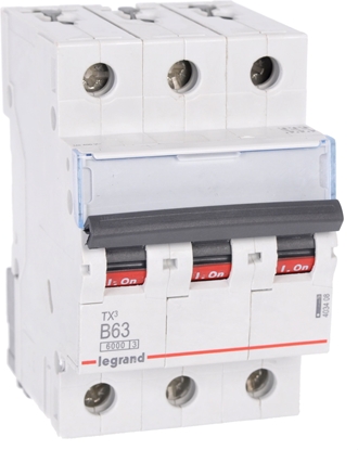 Picture of Legrand Wycznik nadprdowy S303 B63 TX3 63A 6kA 403408