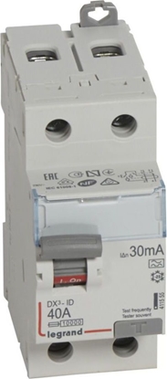Attēls no Legrand Wycznik rónicowo-prdowy 2P 40A 0,03A typ A P302 DX3 (411555)