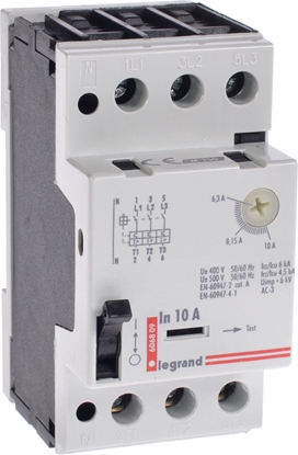 Picture of Legrand Wycznik silnikowy 3P 4kW 6,3-10A M 250 10 606809