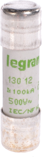 Picture of Legrand Wkadka bezpiecznikowa cylindryczna 12A aM 500V HPC 10 x 38mm (013012)