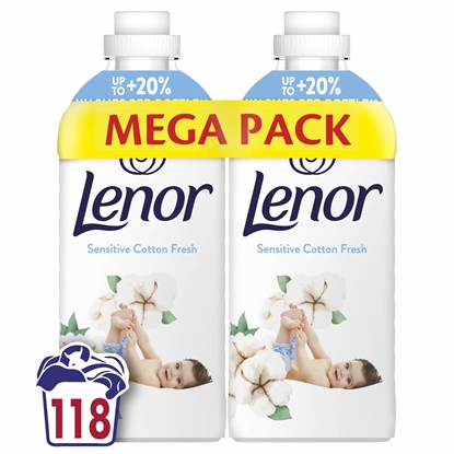 Picture of Lenor Sensitive Cotton Fresh veļas mīkstinātājs, 2x1.239ml