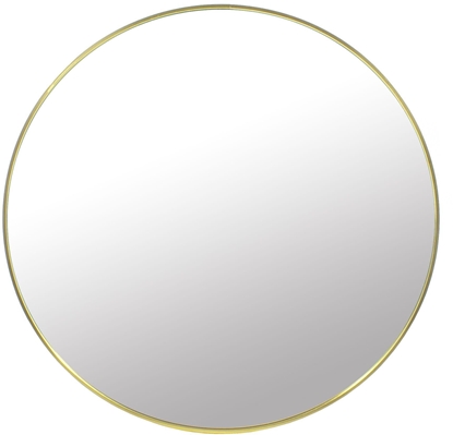 Изображение Leobert Lustro okrge 70 cm zoty metalowy ramy nowoczesny cienny