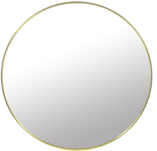 Изображение Leobert Lustro okrge 70 cm zoty metalowy ramy nowoczesny cienny