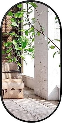 Изображение Leobert Lustro owalne 80x40cm czarna rama