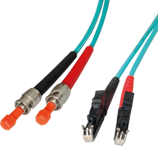 Picture of Leoni LWL-Kabel duplex 50/125µm OM3, R&M E2000 / Euromicron ST, 2 m