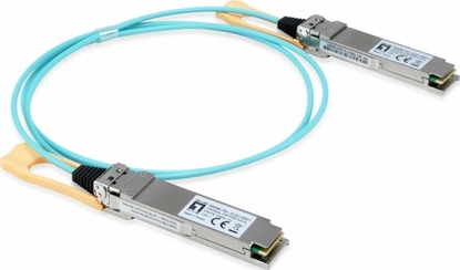 Attēls no Level One LevelOne AOC-0502 tīkla raiduztvērēja modulis Optiskā škiedra 103100 Mbit/s QSFP28 850 nm
