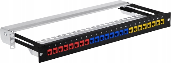 Picture of Lexi-NET 19" modulární stínný patch panel LEXI-Net 24port, erný, výsuvný