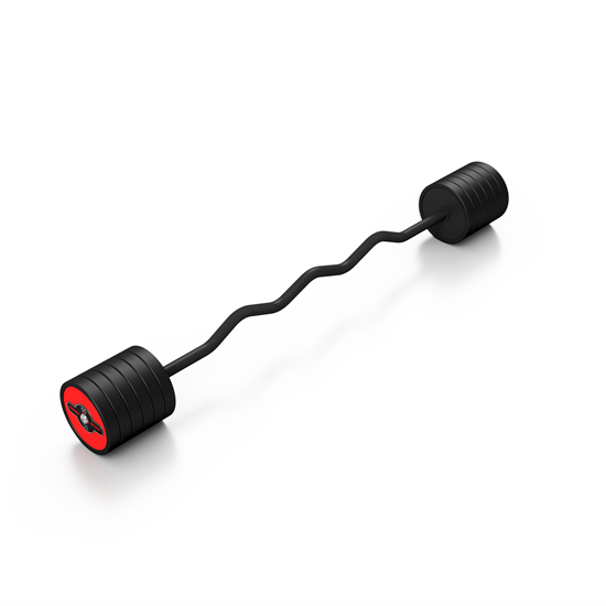 Picture of Liektais stienis ar fiksēto svaru 1 gab. Barbell 55 kg - Marbo Sport