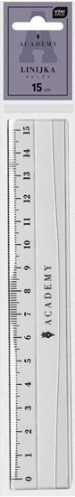 Picture of Linijka plastikowa 15cm Academy