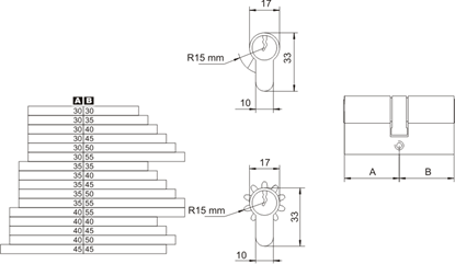 Picture of LOB Wkadka HEKTOR 30x45mm nikiel atest WP100