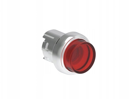 Attēls no Lovato Electric Metalowy przycisk podwietlany z samoczynnym powrotem wystajcy czerwony fi22mm LPSBL204