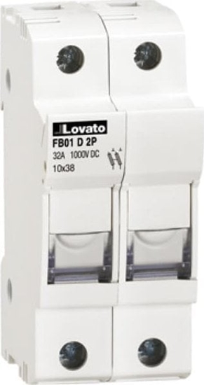 Picture of Lovato Electric Podstawa bezpiecznikowa DC PV 2P 32A 1000V 10x38mm FB01D2P