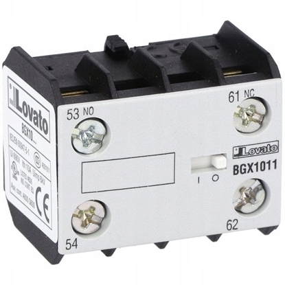 Attēls no Lovato Electric Zestyki akcesoria pomocnicze do styczników monta czoowy 11BG... 11BGX1011