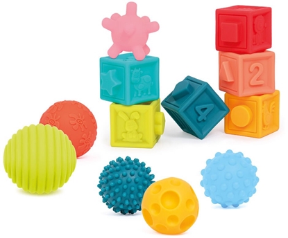 Picture of Ludi LUDI zestaw sensoryczny wczesnej edukacji  kulki i kostki 10+ miesicy