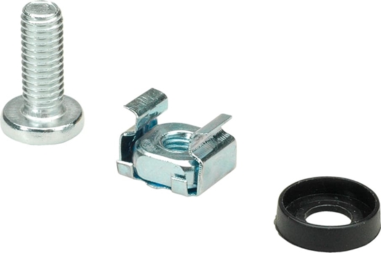 Изображение M6 skrūve, plastikāta paplākse, uzgrieznis, 100gab, sudraba