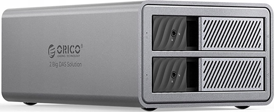 Picture of Macierz dyskowa na 2 dyski RAID 2,5"/3.5" SATA HDD/SSD - szara