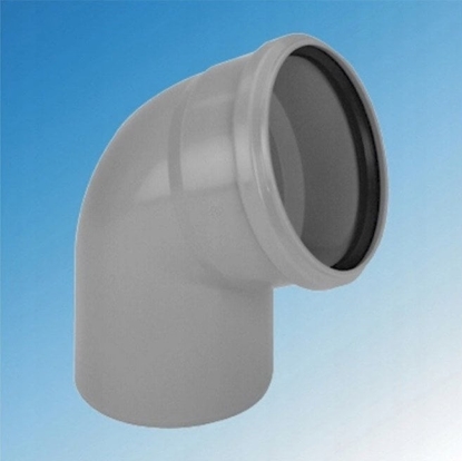 Attēls no Magnaplast Kolano kanalizacji wewntrznej PP 160/87 HTB szare