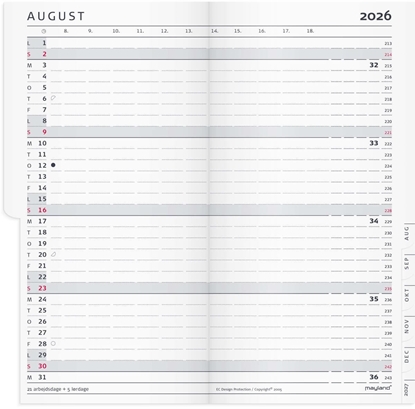 Изображение Mayland-Burde Index Planner kalendarz miesiczny REFILL 2026