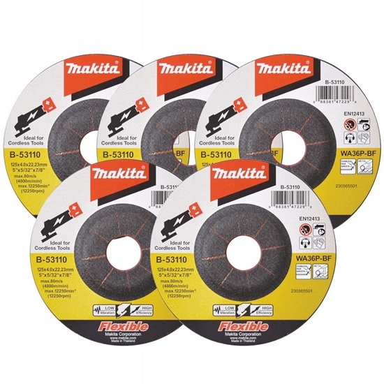 Изображение Makita MAKITA CIERNICA LISTKOWA SI CARBID 125x22,23mm P 60 KAMIE, CERAMIKA, TW. SZTUCZNE